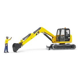 Bruder Minibagr CAT s figurkou