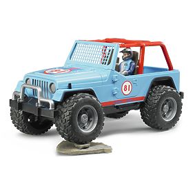 Bruder Modré auto JEEP s řidičem, Bruder