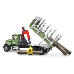 Bruder Nákladní auto MACK Granit  přepravník dřeva