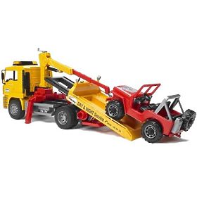 Bruder Nákladní auto MAN odtah a Jeep, Bruder