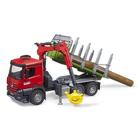 Bruder Přepravník na dřevo s hydraulickou rukou MB Arocs, Bruder