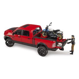Bruder Terénní auto RAM s motocyklem, Bruder