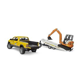Bruder Terénní servisní auto RAM s minibagrem