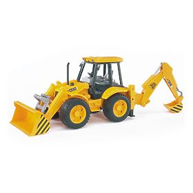 Bruder Traktor JCB čelní nakladač s bagrem, Bruder