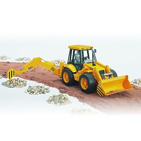 Bruder Traktor JCB čelní nakladač s bagrem, Bruder