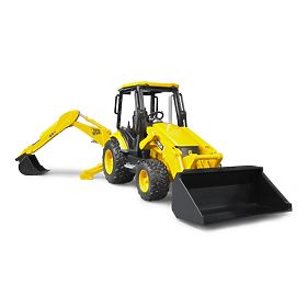 Bruder Traktor JCB MIDI čelní nakladač s bagrem, Bruder