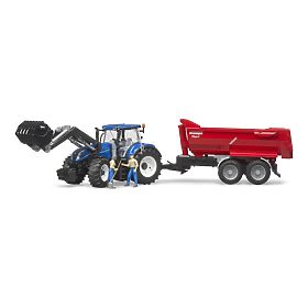 Bruder Traktor NEW HOLLAND T7.315 s čelním nakladačem, Bruder