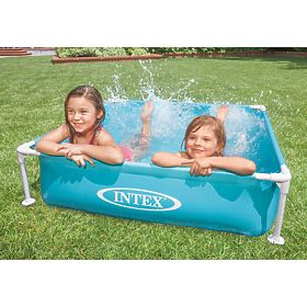 Čtvercový rámový bazén pro děti 122x122x30 cm INTEX 57173