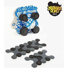 Designer Pack magnetické stavebnice Clixo, Černé