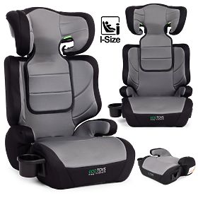 Dětská autosedačka 2v1 podložka i-SIZE výška 100-150 cm držák na nápoje ECOTOYS