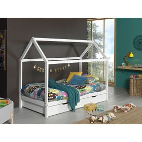 Úložný prostor k domečkové posteli Dallas Hip - bílá, VIPACK FURNITURE