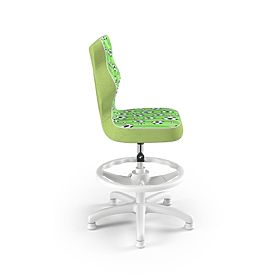 Dětská ergonomická židle k psacímu stolu upravená na výšku 119-142 cm - fotbalové míče