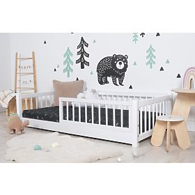 Dětská nízká postel Montessori Ourbaby - bílá, Ourbaby®