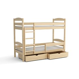Dětská patrová postel Filip - přírodní