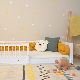 Dětská postel Montessori Woodie Plus - bílá, Ourbaby®