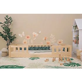Dětská postel Montessori Ourbaby Meadow Duo - přírodní, Ourbaby®