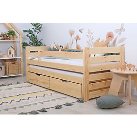 Dětská postel s přistýlkou Praktik Modern - přírodní, Ourbaby®