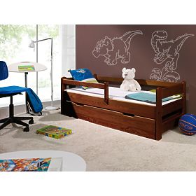 Dětská postel Woody se zábranou - ořech, Ourbaby®