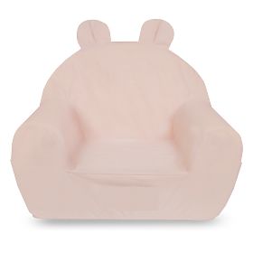 Dětské křesílko s oušky - růžové