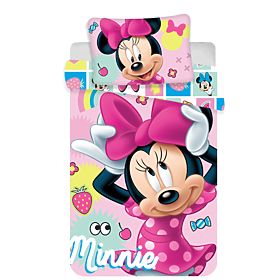 Dětské povlečení Minnie 'Sweet' baby 100x135 cm + 40x60 cm, Minnie Mouse