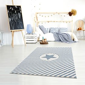 Dětský koberec Decostar - modrý, LIVONE