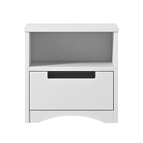 Dětský noční stolek Classic - bílý