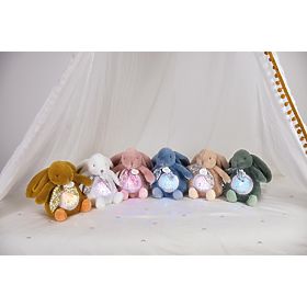 Doudou Hrací skříňka s projekcí Králíček hnědý