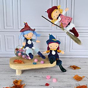 Doudou Jolijou Látkové panenky Čarodějnice 24 cm, Doudou Jolijou Paris