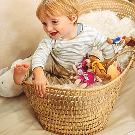 Doudou Jolijou Panenka Enzo 16 cm modrá, Doudou Jolijou Paris