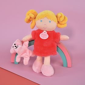 Doudou Jolijou Panenka Miss Coral 21 cm, Doudou Jolijou Paris