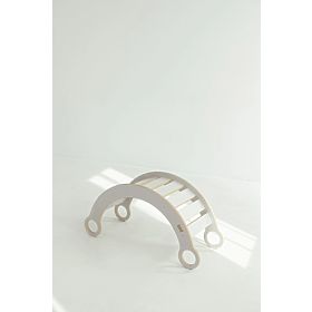 Dřevěná houpačka Montessori M - bílá