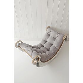 Dřevěná houpačka Montessori S - bílá