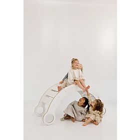 Dřevěná houpačka Montessori XL - bílá