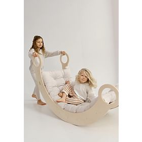 Dřevěná houpačka Montessori XL - přírodní