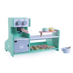 Dřevěná kuchyň kavárna obchod cukrárna ECOTOYS, EcoToys