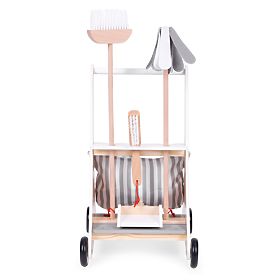 Dřevěná úklidová sada vozík ECOTOYS