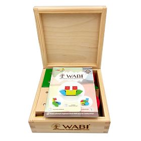 Dřevěno-magnetické kostky WABI, 20 prvků
