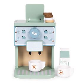 Dřevěný dětský kávovar baristická sada 8 kusů ECOTOYS, EcoToys