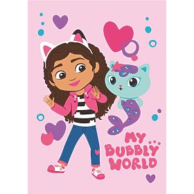 Fleecová deka Gabby´s Dollhouse - Gabby a mořská kočka