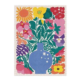 Galison Puzzle Květiny zvěrokruhu 1000 dílků