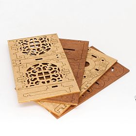 iDventure 3D dřevěná skládačka hlavolamu Šťastný nový rok