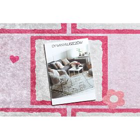 JUNIOR 51828.802 mycí kobereček poskok, baletka pro děti protiskluz - růžový, F.H.Kabis