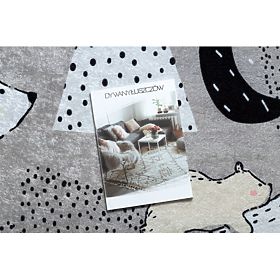 JUNIOR 51974.802 mycí kobereček Medvědi, zvířata pro děti protiskluz - šedá, F.H.Kabis