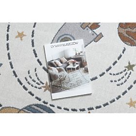 Koberec BONO 8288 kruh Prostor, planety krémová / antracit, F.H.Kabis