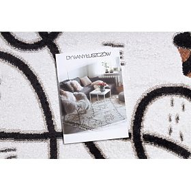 Koberec FUN Game pro děti, herní, lama krém, F.H.Kabis