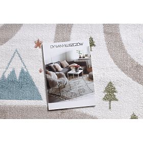 Koberec FUN Polar pro děti, ulice, les, krém, F.H.Kabis