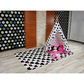 Koberec SKETCH - F755 krém/ černá - srdce