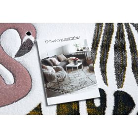 Koberec ZAHRADA, PLAMEŇÁCI, LISTY MONSTERY, krémový, F.H.Kabis