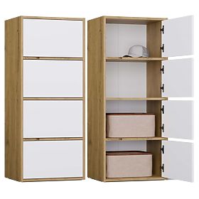 Komoda ALMA Přední BÍLÁ Korpus DUB ARTISAN