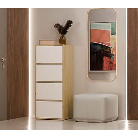 Komoda ALMA Přední BÍLÁ Korpus DUB ARTISAN